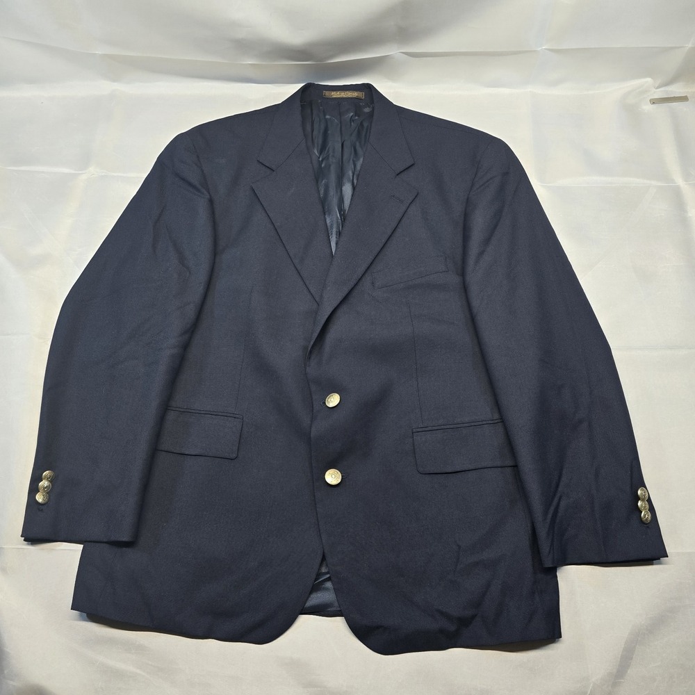 chaps ralph lauren Blazer 44s Men Navy‎ Blue Gold Buttons